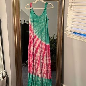 NWT Tie Dye Maxi Dress